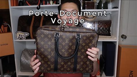 Unboxing Louis Vuitton Porte Document Voyage PM VS Gucci 